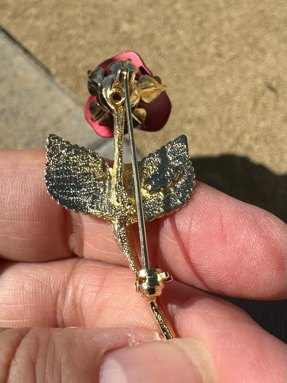 Vintage Giovanni Rose, Graduation Brooch, Signed Costume Jewelry, Mid Century